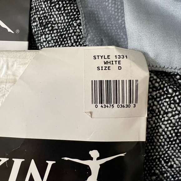 Vtg DANSKIN Sz: D High-Perform Legwear DANCE Ultra Shimmer Stirrup Tight Shimmer - Picture 5 of 5